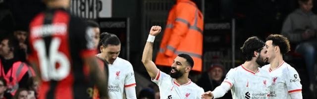 柠檬体育直播中超直播-【英超】萨拉赫双响，利物浦2-0伯恩茅斯，9分领跑